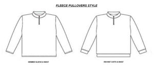 fleece pulllovers bottom style