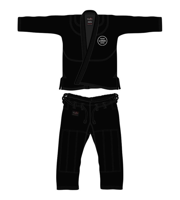 personalized black bjj gi