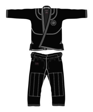 Black white peronalized Gi
