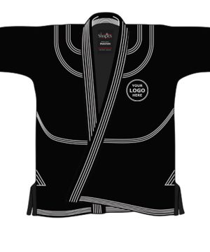 BLACK CUSTOM NAME & LOGO BRAZILIAN JIU JITSU GI with FREE BELT & BAG - Image 3