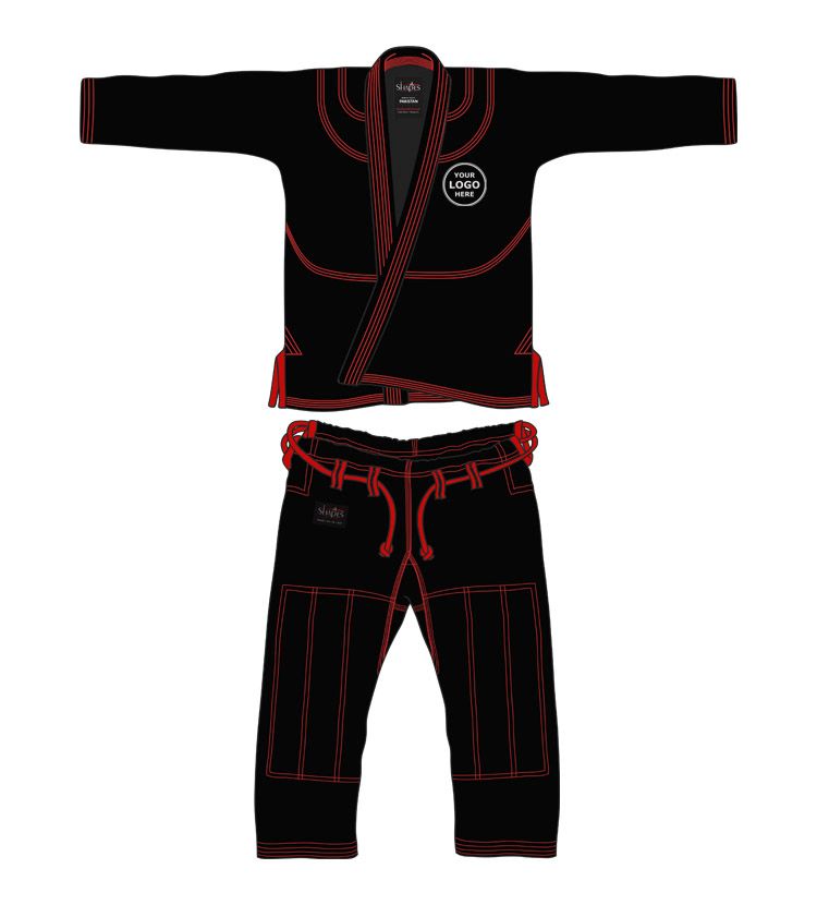 Black Red Peronalized gi