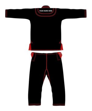 CUSTOM BLACK BRAZILIAN JIU JITSU GI with FREE BELT & BAG - Image 4