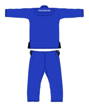 PREMIUM BLUE CUSTOM MADE JIU JITSU GI ( BJJ GI ) with FREE BELT & BAG - Image 4