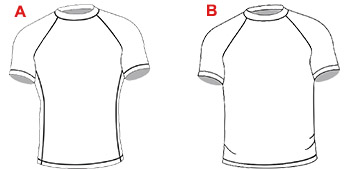 custom rash guard fit style