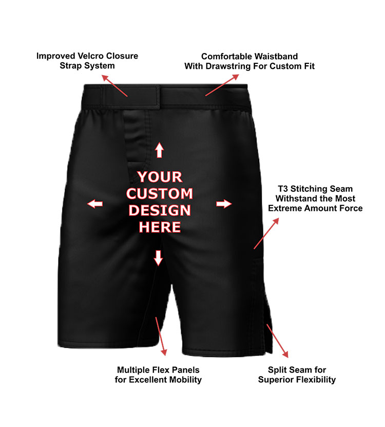 BJJ & MMA shorts features