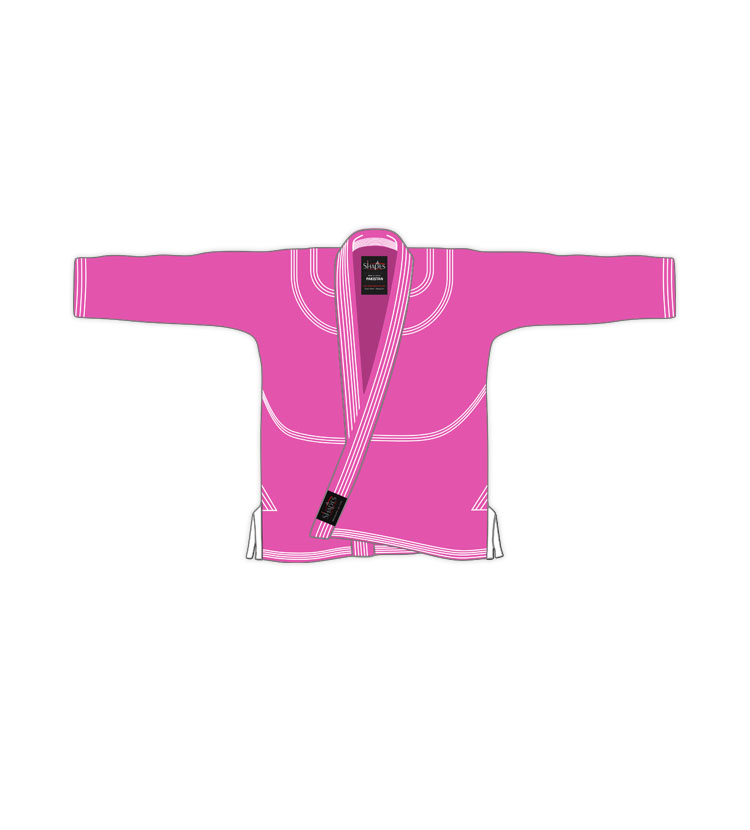 Custom Pink white BJJ jacket