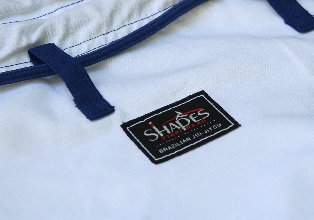 White Blue BJJ Pants