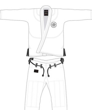 Premium White Custom Jiu Jitsu Gi with Free Belt and Bag