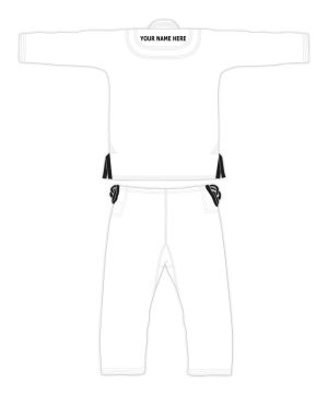 PREMIUM WHITE CUSTOM BJJ gi 3