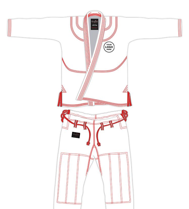 WHITE CUSTOM JIUJITSU GI