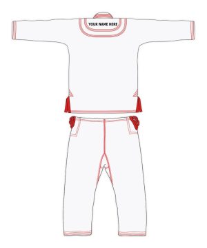 EXCLUSIVE WHITE CUSTOM JIUJITSU GI ( BJJ GI ) with FREE BELT & BAG - Image 4