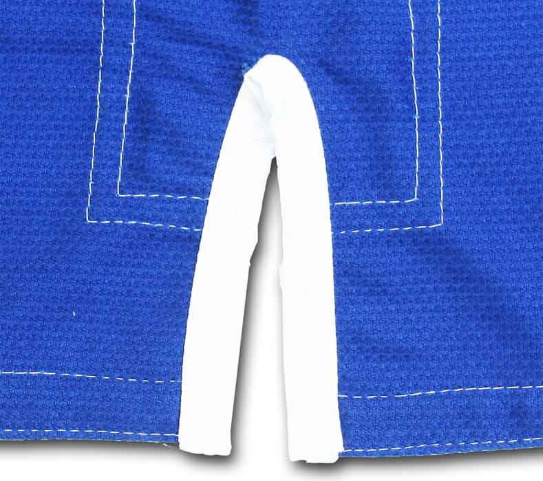 Blue Gi Side Slit Shapes