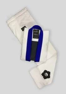 Brazilian Jiu Jitsu gi with black belt, designed for BJJ training and competition.