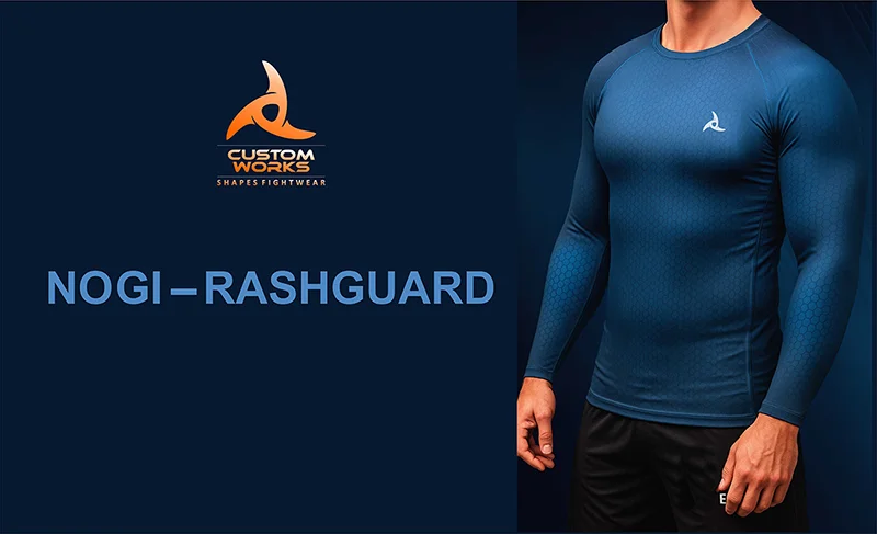 Custom No-Gi Rash Guards with personalized designs for grappling