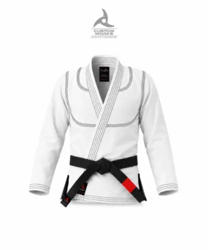 Custom BJJ Gi Jacket with adjustable sleeves, length, and extra-large sizes from Shapes Fightwear