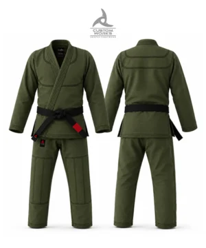 Full Personalized Blue Custom BJJ Gi with custom design options and special or large sizes from Shapes Fightwear