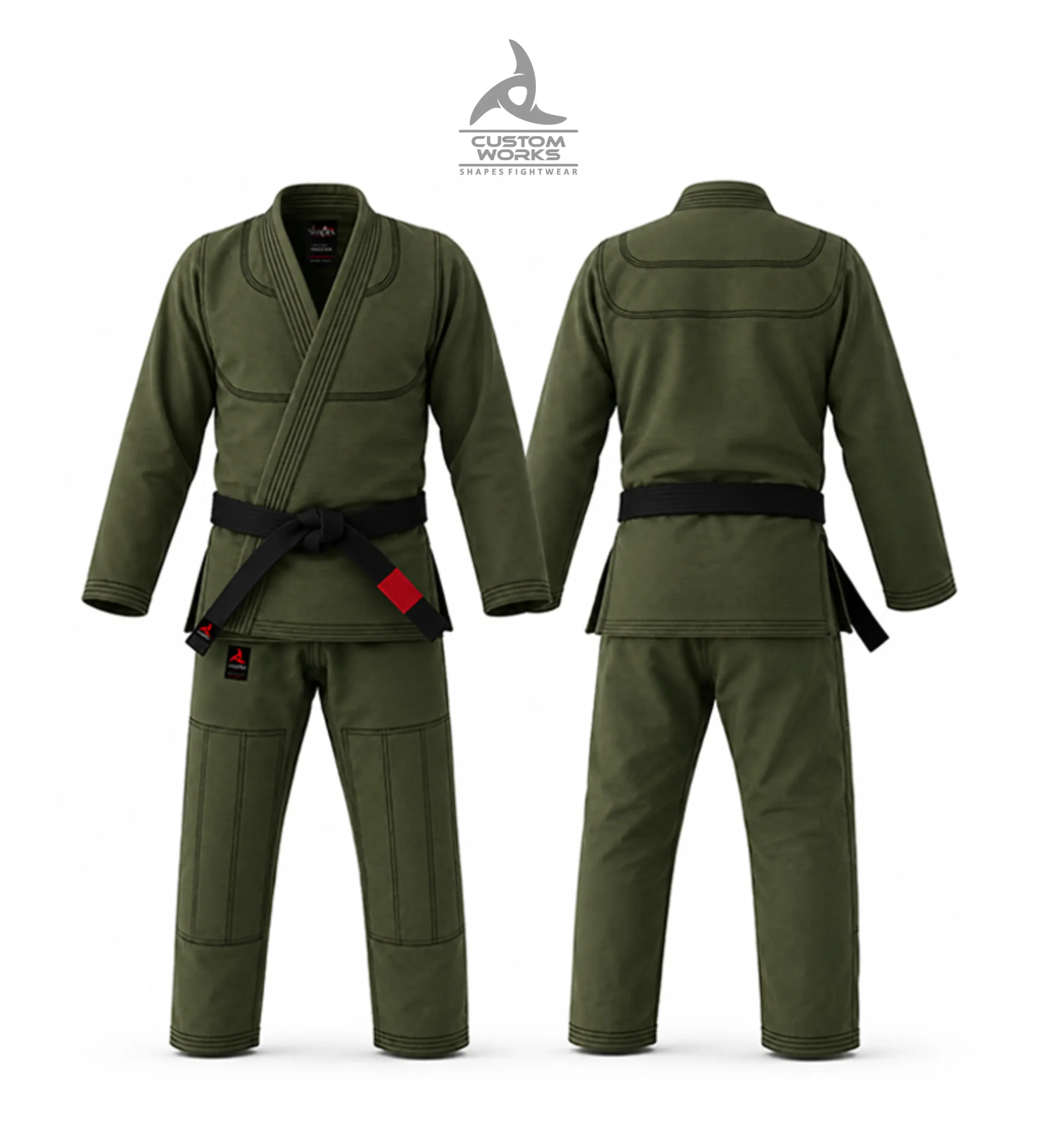 Full Personalized Blue Custom BJJ Gi with custom design options and special or large sizes from Shapes Fightwear